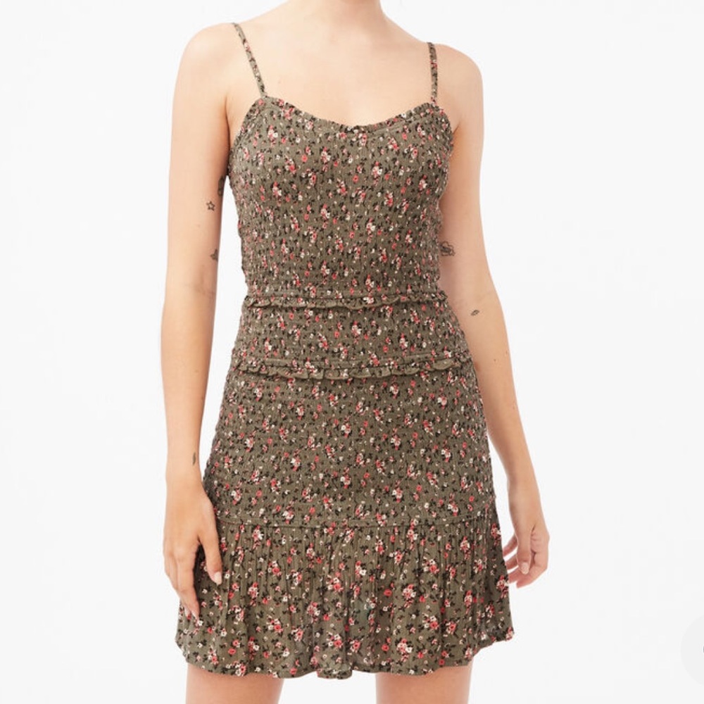 Aeropostale Floral Smock Mini Dress